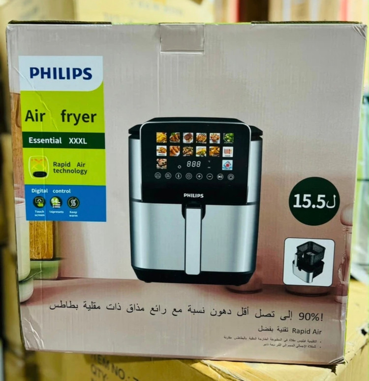 سرخ کن دوالمنت فیلیپس- ظرفیت 15/5 لیتری تمام استیل مانیتور دار- قدرت ۳۵۰0W وات- مدل ۹۸۸۰-PH