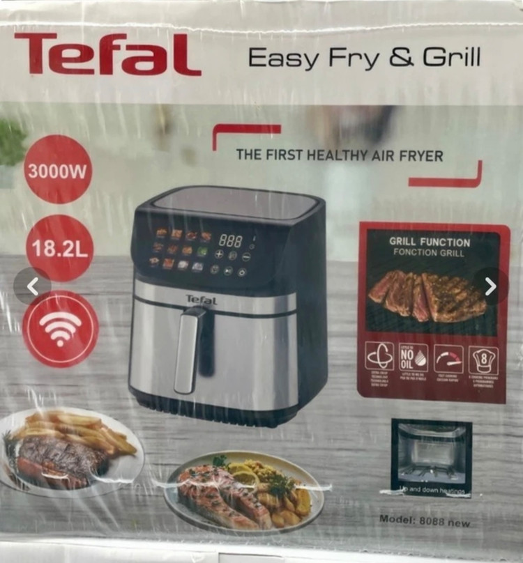 سرخکن دو المنت تفال -ظرفیت 18/2 لیتری تمام استیل سبد دار-توان 3000 وات مدل TF-8088