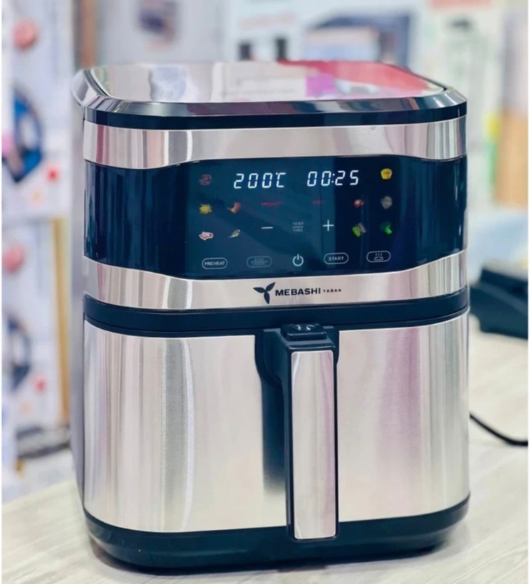 سرخکن دو المنت مباشی-ظرفیت 15لیتر تمام استیل سبد دار مدل ME-AF4806D