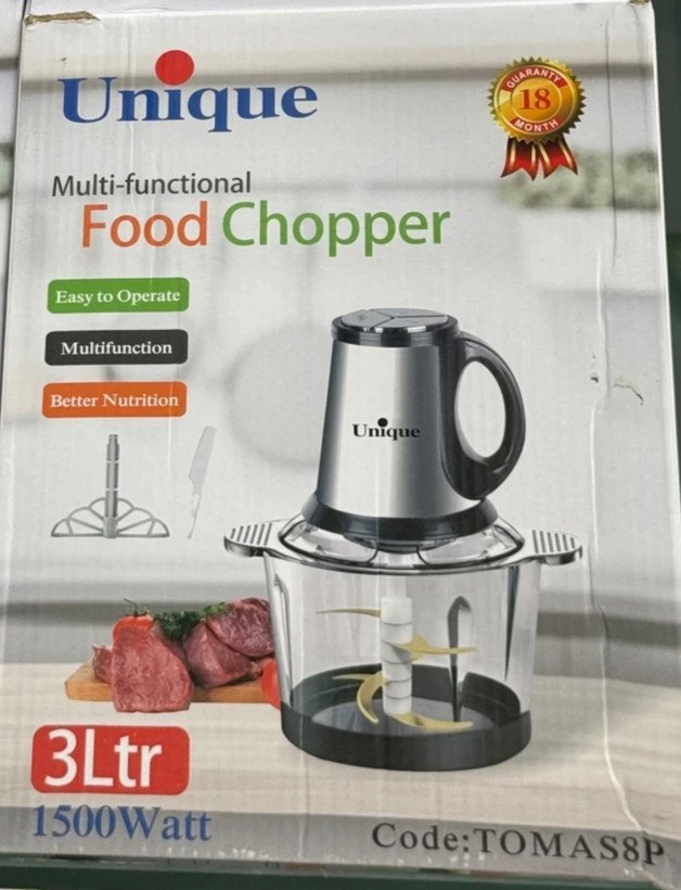 خردکن چندکاره Unique مدل TOMAS8P ظرفیت 3 لیتر با توان 1500 وات