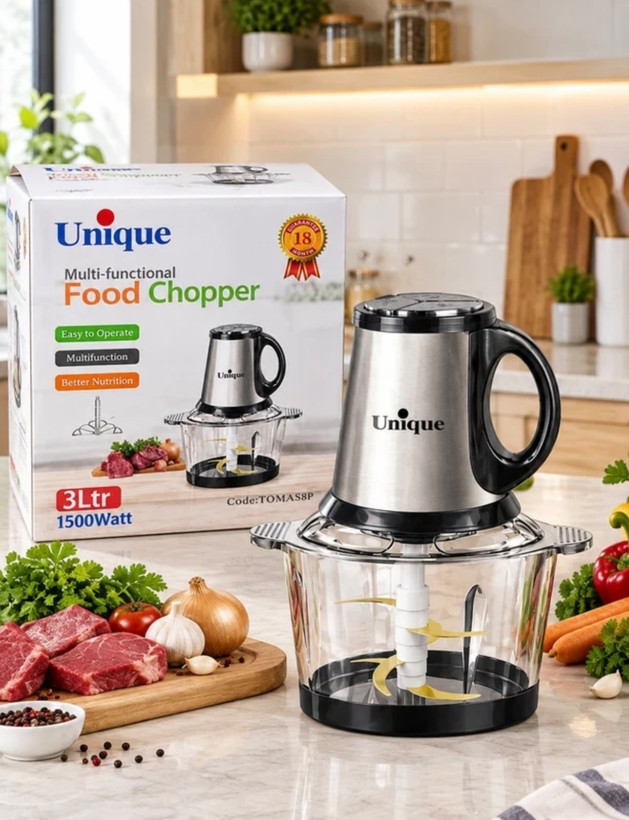 خردکن چندکاره Unique مدل TOMAS8P ظرفیت 3 لیتر با توان 1500 وات
