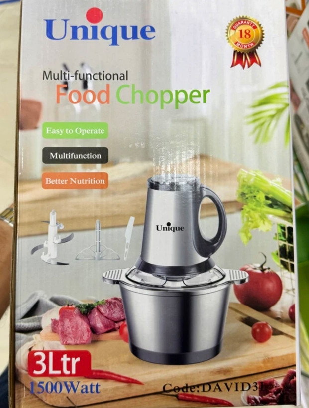 خردکن چندکاره یونیک Unique مدل DAVID3L ظرفیت 3 لیتر توان 1500 وات